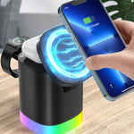 3 In 1 Magnetic Wireless Fast Charger- RGB Ambient Light - SuperGlim