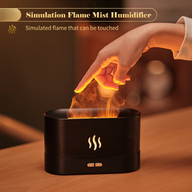 Aroma Diffuser With Flame Light Mist Humidifier - SuperGlim